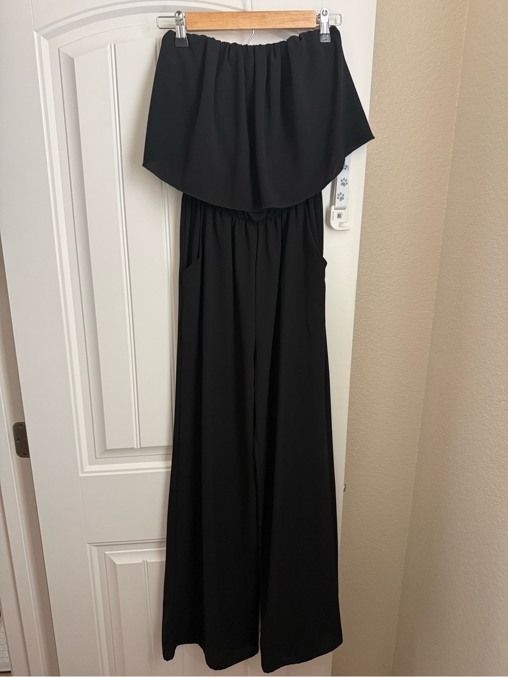 Vici Black Strapless Maxi Jumpsuit Dress